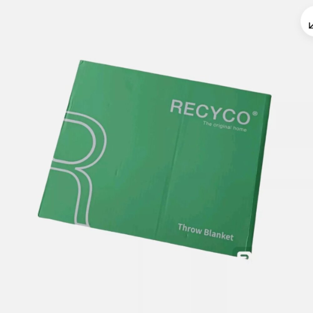 Recyco Super Soft Throw Blanket 50" x 60" Blue Bed Chair Sofa Decor